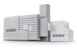 LINDY SD Port Blockers - Pack of 4 with 1 Key