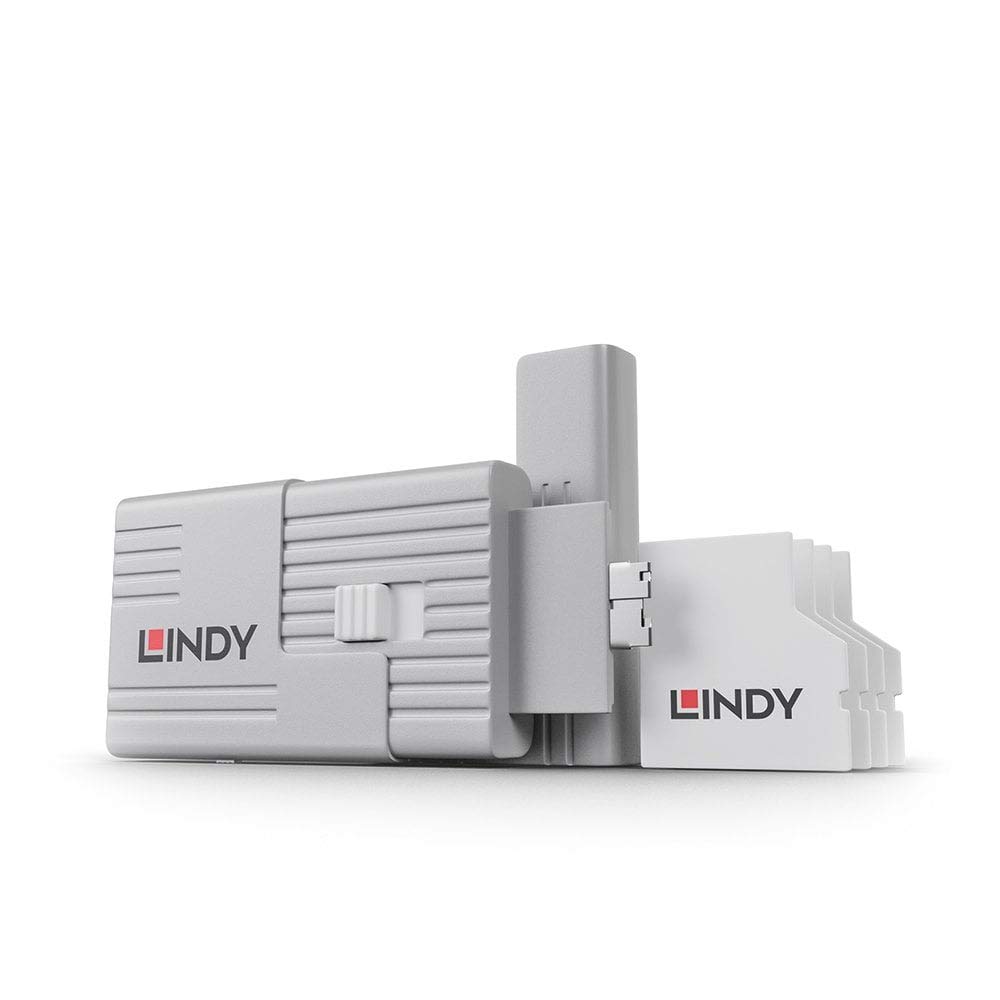 LINDY SD Port Blockers - Pack of 4 with 1 Key โ image 1