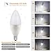 Albrillo Dimmable LED Bulbs E12 Light, 40 Watt Candelabra Bulb Equivalent, Daylight White 5000K, 3 Pack