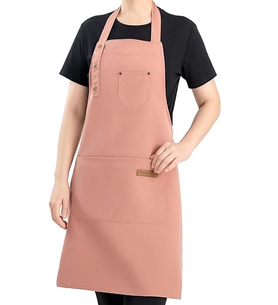 GEOUNZAY APRONS FOR WOMEN WITH POCKETS, KITCHEN COOKING...