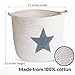 Toy Basket, Storage Baskets, Cotton Rope Large Woven Storage Basket, Blanket Basket, Laundry Basket, Towel Storage, 15x13 Baby Storage Bin, Toy Storage, Storage Organizer, Nursery and Home Decor
