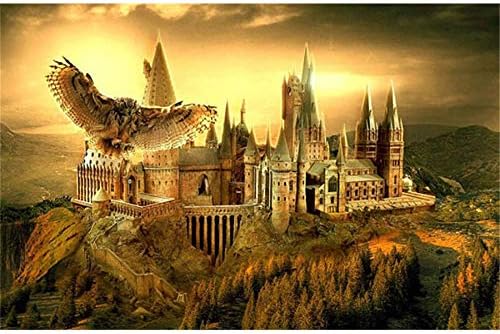 Clearance, DIY 5D Diamond Embroidery Rhinestone Pasted Arts Full Round Painting Cross Stitch Gift Bedroom Living Room Home Decor Scenic Vintage Palace Paint 30x40cm (E, 30x40cm)