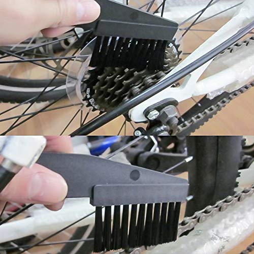 BOBILIFE Bicycle & Motorcycle Chain Cleaner Tool - Maintenance Kit -Gear Chain Cleaner, 4 Tools (Red with Scrubber) - Thumbnail 4