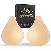 FADELLA Sticky Push Up Bra, Silicone Adhesive Nipple Covers for Women, Adhesive Strapless Breast Pasties