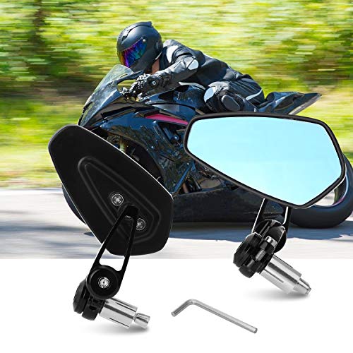 Yizhet 1 paar universele fiets achteruitkijkspiegel voor motorfietsen, 7/8 inch stuur CNC aluminium 360 ° draaibaar en… - Image 7