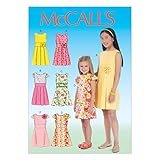 McCall Pattern Company M7078 Children's/Girls' Dresses, Size CCE