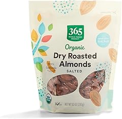365 by Whole Foods Market, Organic Dry Roasted & Salted Almonds, 10 Ounce