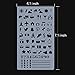 GeMoor 12 Sheets Bullet Journal Stencil, 700+ Different Patterns Plastic Templates Great for DIY Drawing - Scrapbooking - Notebook - Diary - Planner - Craft Projects, 4 x 7 inches
