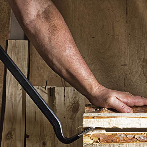 Bangerz Sunz Utility Pry Bar 15" Nail Puller Crow Bar with Forged Carbon Steel Construction