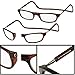 Clic Magnetic Reading Glasses for Men or Women, Computer Readers, Original (S-M, Red, 2.50 Magnification)