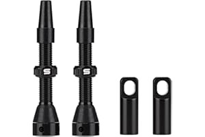 LITEONE Tubeless Value Stems 40mm 44mm Premium No Leak Tubeless Presta Valve Stems Kits with Integrated Value Core Remover Tool and Valve Stem Caps Fit Most Bicycle Tubeless Rims Pair