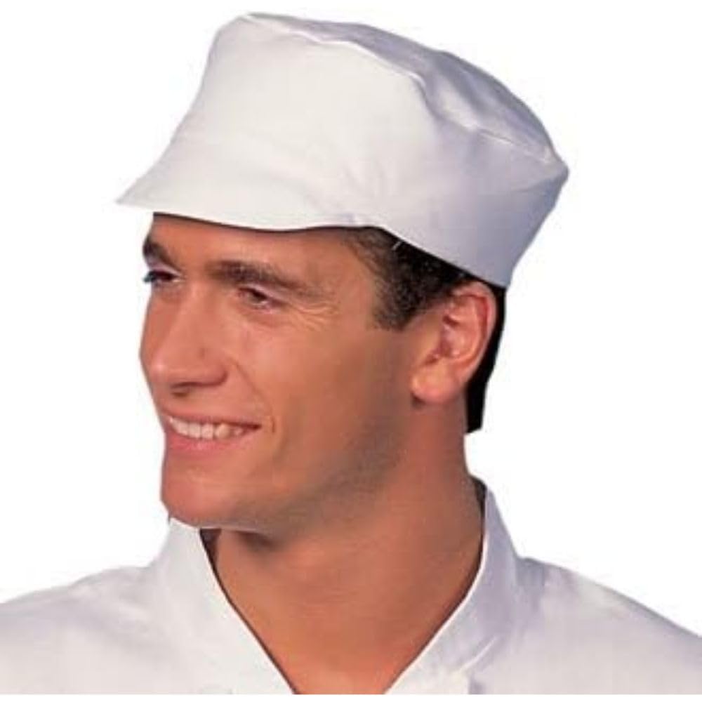 Whites Chefs Clothing A212 Poly-Cotton Bakers Cap, White, One Size