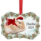 Satin Mouse Mice Christmas Ornament 2024