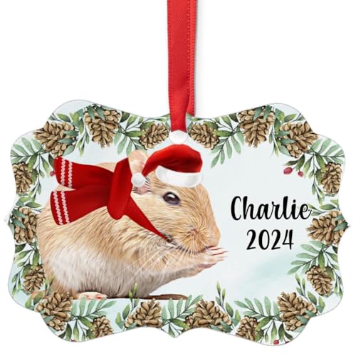 Satin Mouse Mice Christmas Ornament 2024