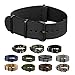 INFANTRY Nato Nylon Canvas Fabric 4 Rings Watch Strap Band Stainless Steel Buckle with 20mm 22mm