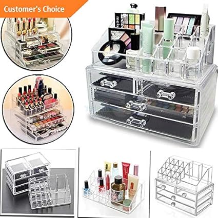 Amazon Com Werrox Acrylic Makeup Organizer Drawers Box Cosmetic