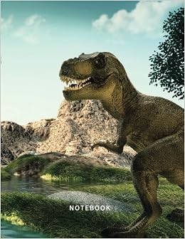 Notebook Kids Blank Dinosaur Sketchbook Tyrannosaurus Rex