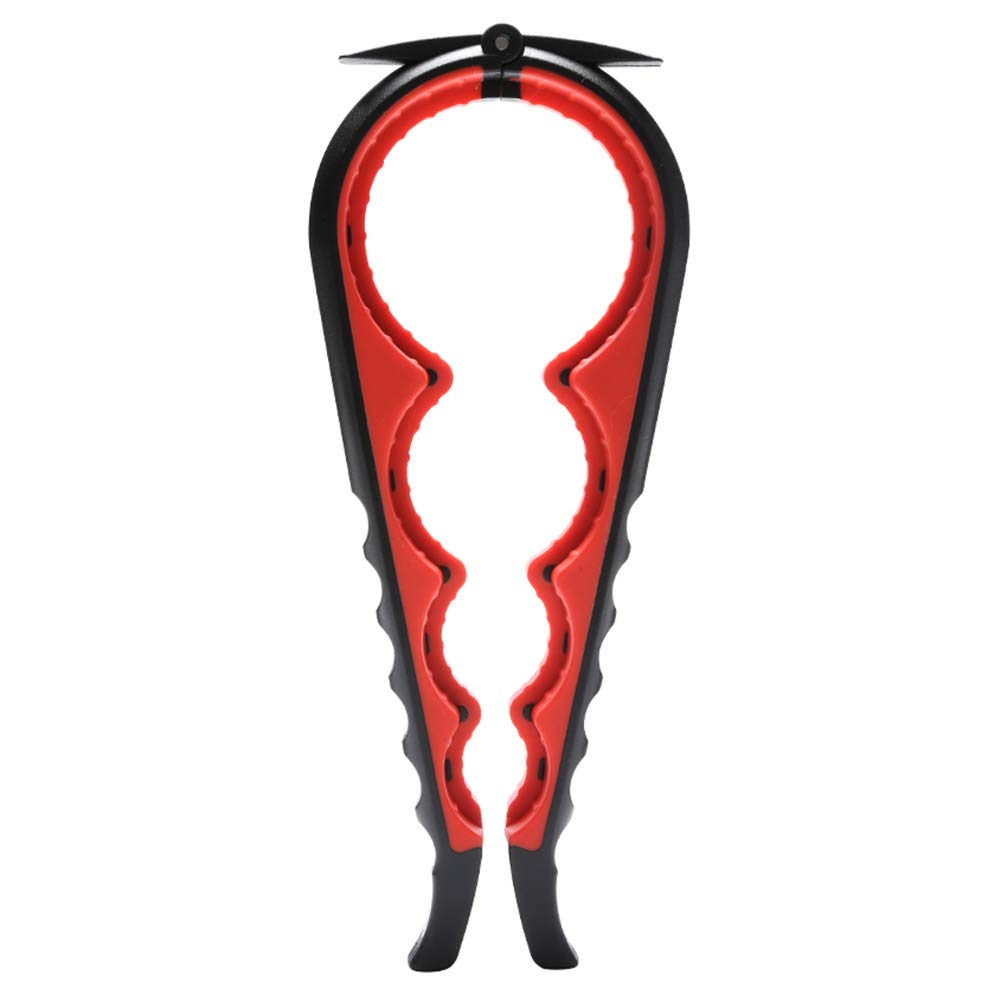 Otstar Jar Opener Bottle Opener and Ring Pull Can Openers for Weak Hands, Elderly, Arthritis and Anyone with Low Strength (Black and Red)