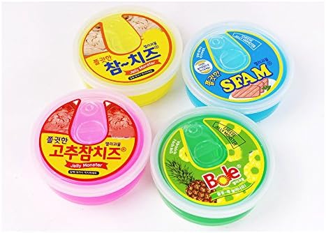 Canned Pudding Slime Jelly Soft Squeeze Squishy Toy 1pc (Random)