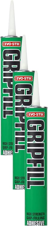 EVO-STIK GRIPFILL Gap Filling Adhesive 350ml Buff Pack of 3