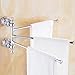 AUSWIND Chrome Crystal Towel Rack 3 Arms 14.17