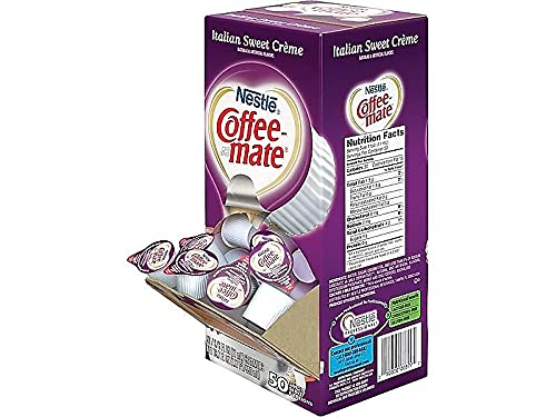 COFFEE-MATE 84652CT LIQUID COFFEE CREAMER ITALIAN SWEET CREME 0.375OZ MINI CUPS 50/BX 4 BOX/CTN
