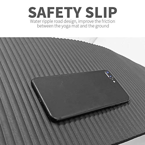 Luopei-Yoga-Mat-Non-Slip-Exercise-Mat-Odorless-Durable-and-Lightweight-6025cm-with-Elastic-Band-for-beginner-Home-Gym-Fitness