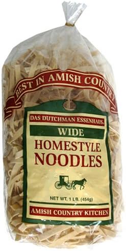 Essenhaus Amish Country Homemade Noodles, Wide, 16-Ounce Bags (Pack of 6)