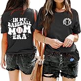 in My Soccer Mom Era Football Baseball Softabll Mom Era T-Shirt for Women