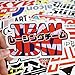 YTSQSC Waterproof Vinyl Stickers for Laptop Water Bottles Hydro Flask Motorcycle Bicycle Skateboard Luggage Car Bumper Guitar Decals (100 Pcs Racing Car Style Stickers)
