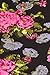 N375-CA-PLUS Pink Peony Capri Print Leggings, Plus Size
