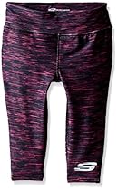 Skechers Big Girls' Sport Active Capri Legging, Pink Glow, Medium