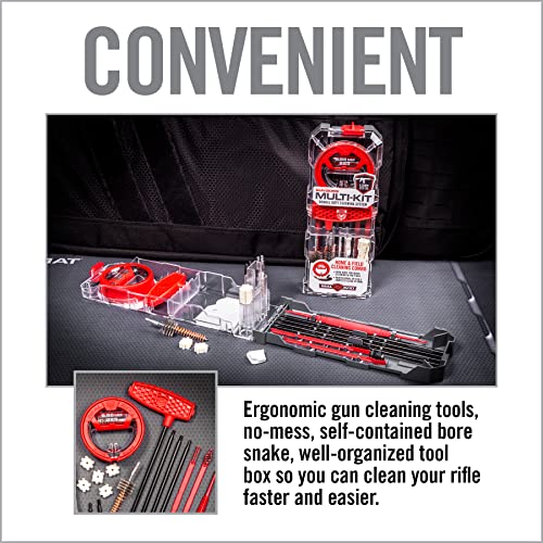 Real Avid Rifle Cleaning Kit & Range Gun Tool Kit for .22.224 Caliber