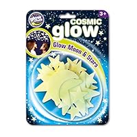 The Original Glow Stars Company Brainstorm B8600  Cosmic Glow Moon and Stars