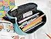 Brisa VW Collection - Volkswagen Hippie Bus T1 Camper Van Pencil Case, Pencil Pouch & Cosmetic Case with Vintage/Retro Design (Surf/Light Blue)