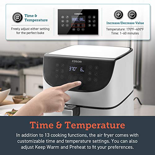 COSORI Air Fryer Max XL(100 Recipes) Digital Hot Oven Cooker, One Touch