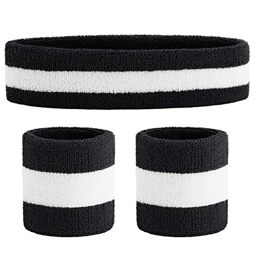 Sweatband( 7 1/2" x 2"), Wristbands (3 x 3 1/2")