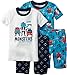Carters Baby Boys 4-pc. Blue Monster Pajama Set