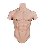 CUAIBB Realistic Silicone Muscle Suit Fake Abs