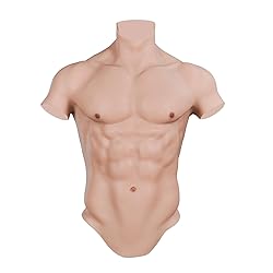 CUAIBB Realistic Silicone Muscle Suit Fake Abs