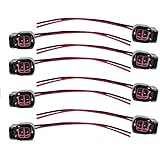 (8pcs) Fuel Injector Connector for EV6 EV14 USCAR Pigtail Harness Socket Plug Wire for LS2 LS3 LS7 GM Ford Dodge Jeep Mustang