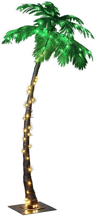 Lightshare 7 Feet Lighted Palm Tree 96led Lights Decoration For