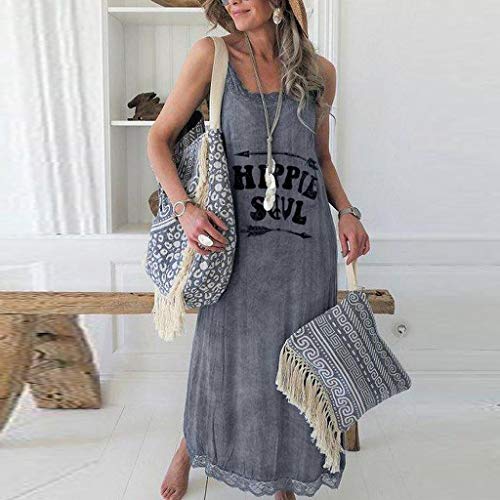 NANTE Top Loose Women's Dress Hippie Soul Print Long Dresses