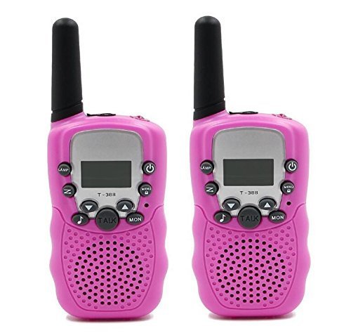 Camonity Two Pack 22 Channel Walkie Talkies for Kids Children Two Way Radio Long Range 2 Miles Open Field Handheld Children Toy for Family Game Pink Camonity Two Pack 22 Channel Walkie Talkies for Kids Children Two Way Radio Long Range 2 Miles Open Field Handheld Children Toy for Family Game Pink