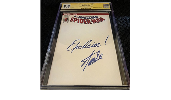 Amazing Spider Man 7 Sketch Variant Signed Excelsior By Stan Lee Dan Slott Mike Hawthorne Amazon Com Books