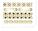 Terra Tattoos Gold Metallic Temporary Tattoos Waterproof Nontoxic Long Lasting Perfect for Beach, Festivals, & more (Boho)