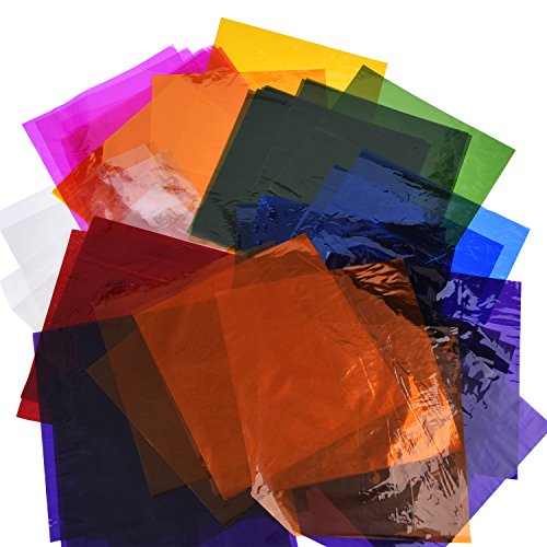 Cello Sheets Cellophane Wraps, 8 X Inch, Colors, 104 Pieces