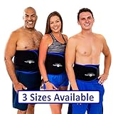 Waist Trimmer Sauna Belt for men and women. Ab slimming Stomach Wrap for Weight Loss, Lose Belly Fat, and get a slimmer waistline. 2 sizes available