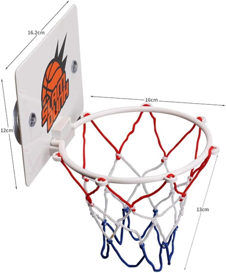 Wuudi Indoor mini basketball hoop slam dunk basketball board decompression toy leisure sports ball suitable for office, room, bedroom, etc.