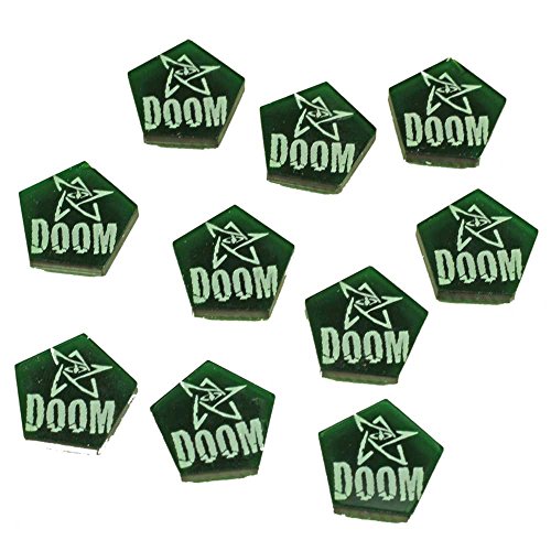 Cthulhu, Elder Doom Tokens, Translucent Green (10)